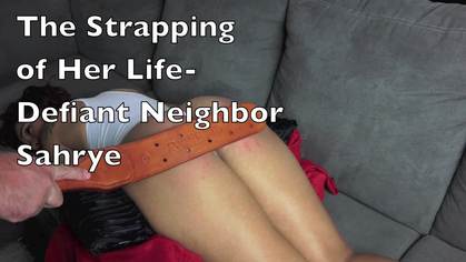The Strapping of Her young Life - Defiant Sahrye learns how to be a good Neighbor